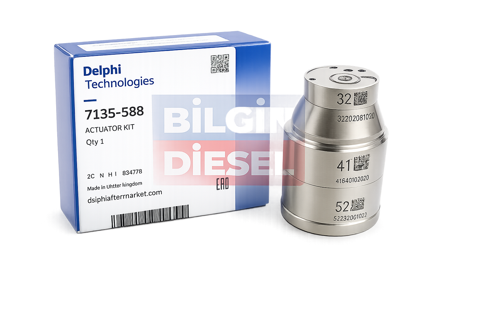 7135-588, Delphi Valf, Delphi Aktüatör Kiti, Volvo Enjektör Valfi